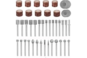 ALLMUIS Stone Carving Set Polishing Rotary Tools Diamond Burr Accessories for Carving/Engraving Stone, Rocks, Jewelry, Glass, Ceramics For Rotary Tools