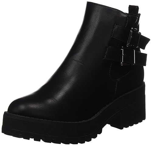 COOLWAY Damen Bashita Kurzschaft Stiefel, Schwarz