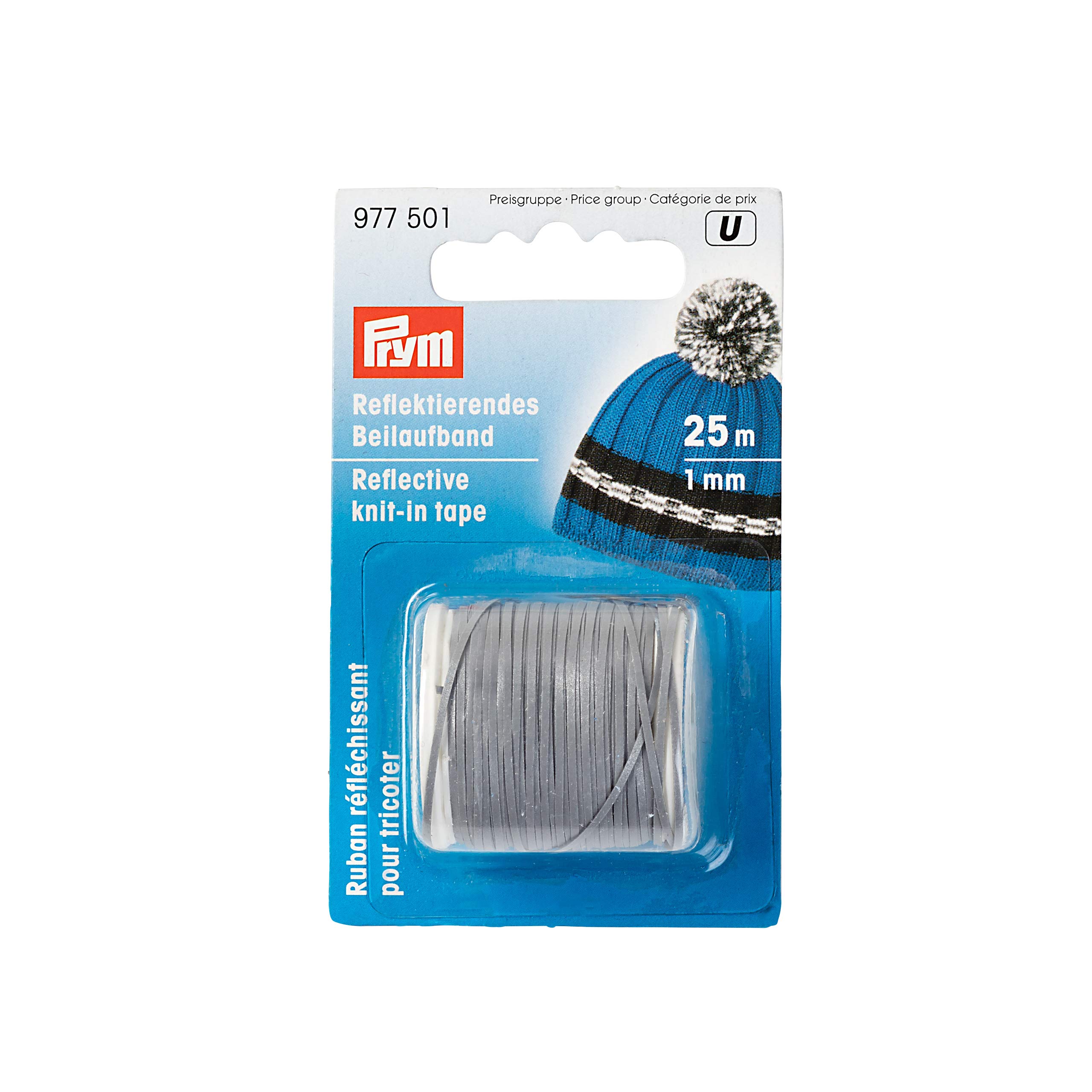 Prym - 1mm, 25m Reflective Knit-in Thread - 1 Piece