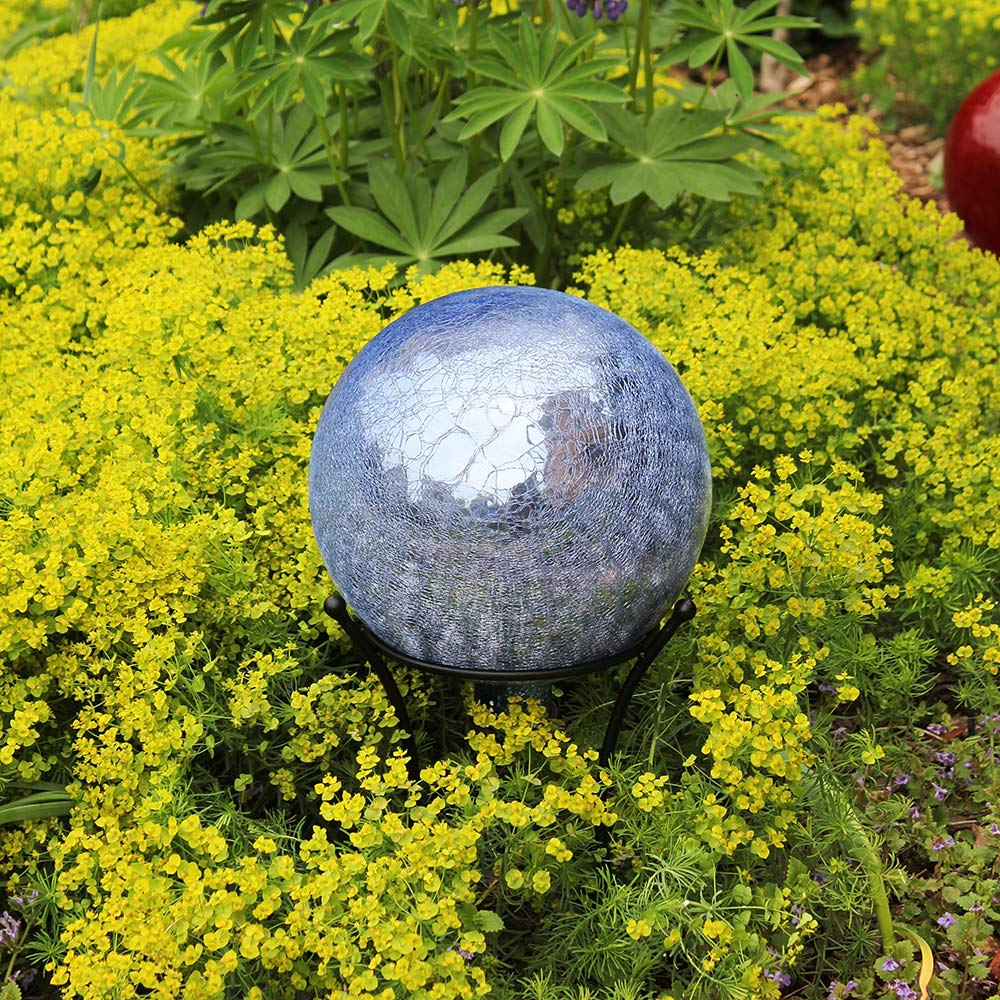 Garden Gazing Balls Near Me - small-gazing-ball-stake | HomeMydesign
