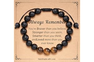 HGDEER Teen Girl Gifts, Natural Stone Bracelets Trendy Stuff Inspirational Teen Girl Gifts Ideas