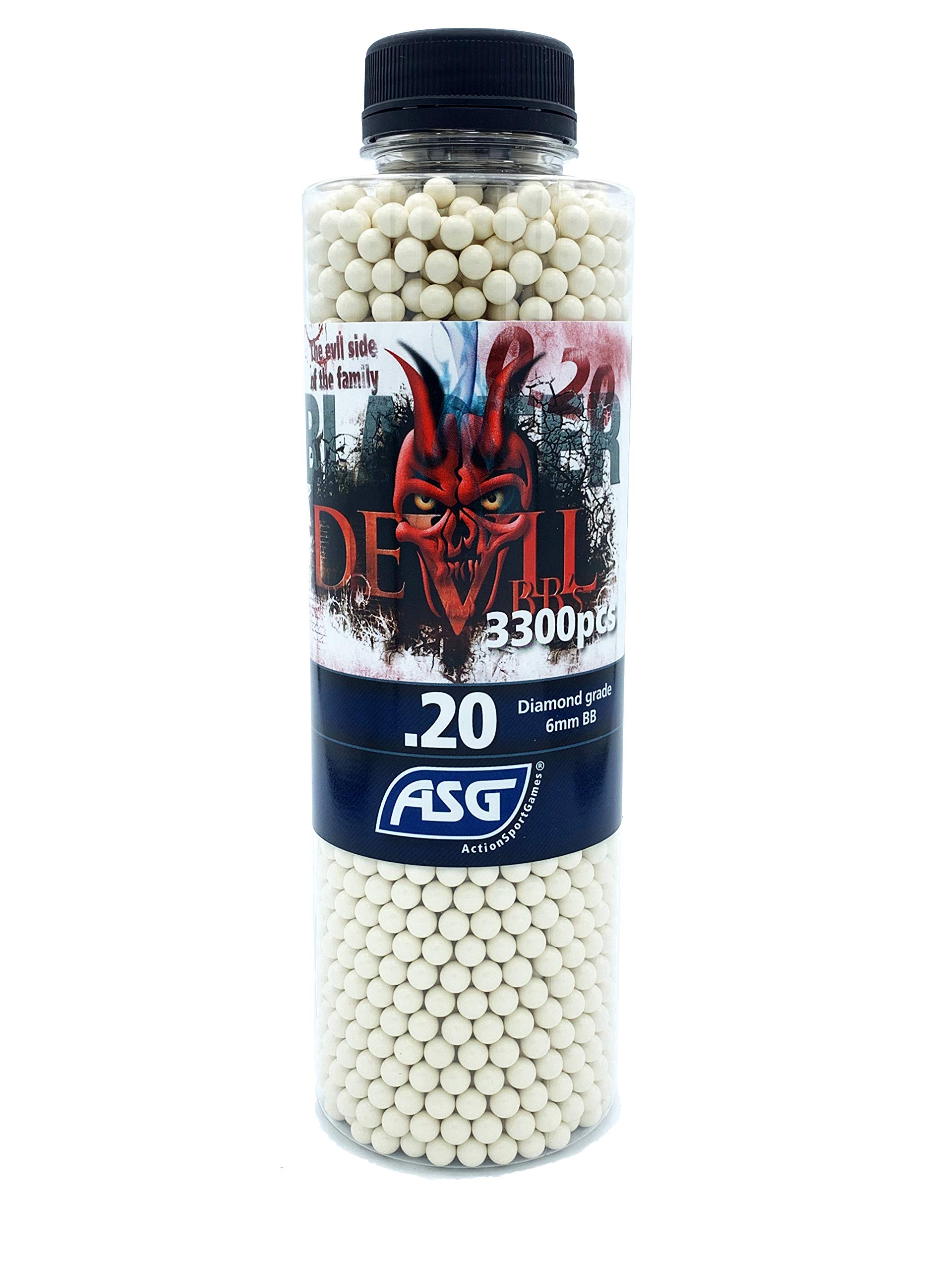 ASG Airsoft Devil Blaster 0,20g bb's 3300 1 Bottle Ammo Target Polished 19410
