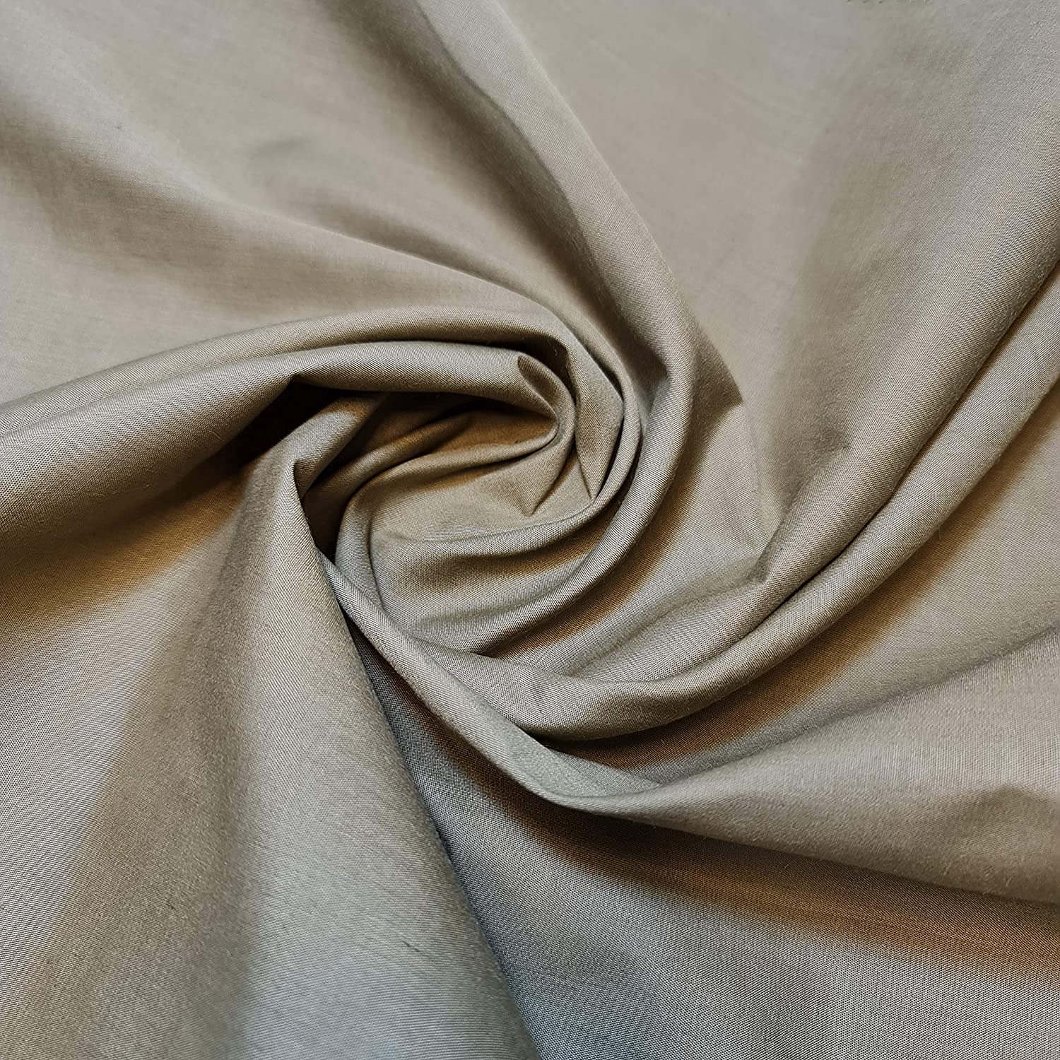 Textile Station Plain/Solid Dyed Polyester Polycotton Dress Craft Fabric Material 44" - 112 cm Wide Sold As 1 Meter Pre - Cut Lengths (Available in 42 Colours)(Olive, 2 Meter)