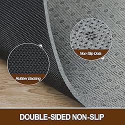 LINLA Dual Surface Felt+Rubber Non-Slip Rug