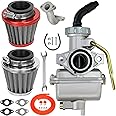 YOXUFA PZ20 Carburetor for TaoTao Coolster ATV Pit Dirt Bike 125cc 110cc 90cc 70cc 50cc Sunl Kazuma Loncin Baja Apollo Lifan PW80 CRF70 4 Stroke Engine Chinese Kids Quad Go Kart 4 Wheeler Parts