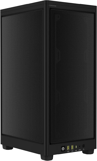 Corsair 2000D AIRFLOW Mini-ITX PC Case Steel Mesh 3-Slot GPU USB-C Black