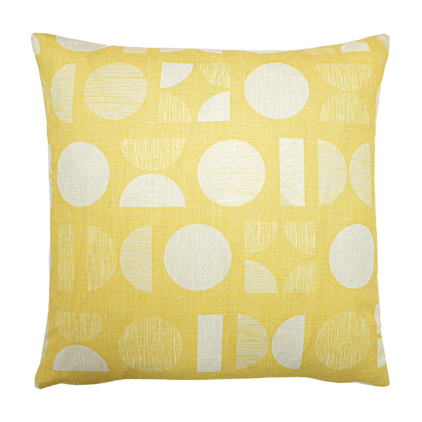 furn. Malmo Feather Filled Cushion, Yellow, 43 x 43cm
