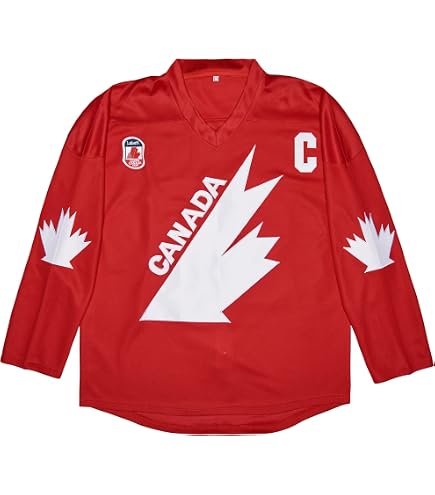 Amazon.com: Mens Ice Hockey Jersey 1991 Team Canada Coupe Cup