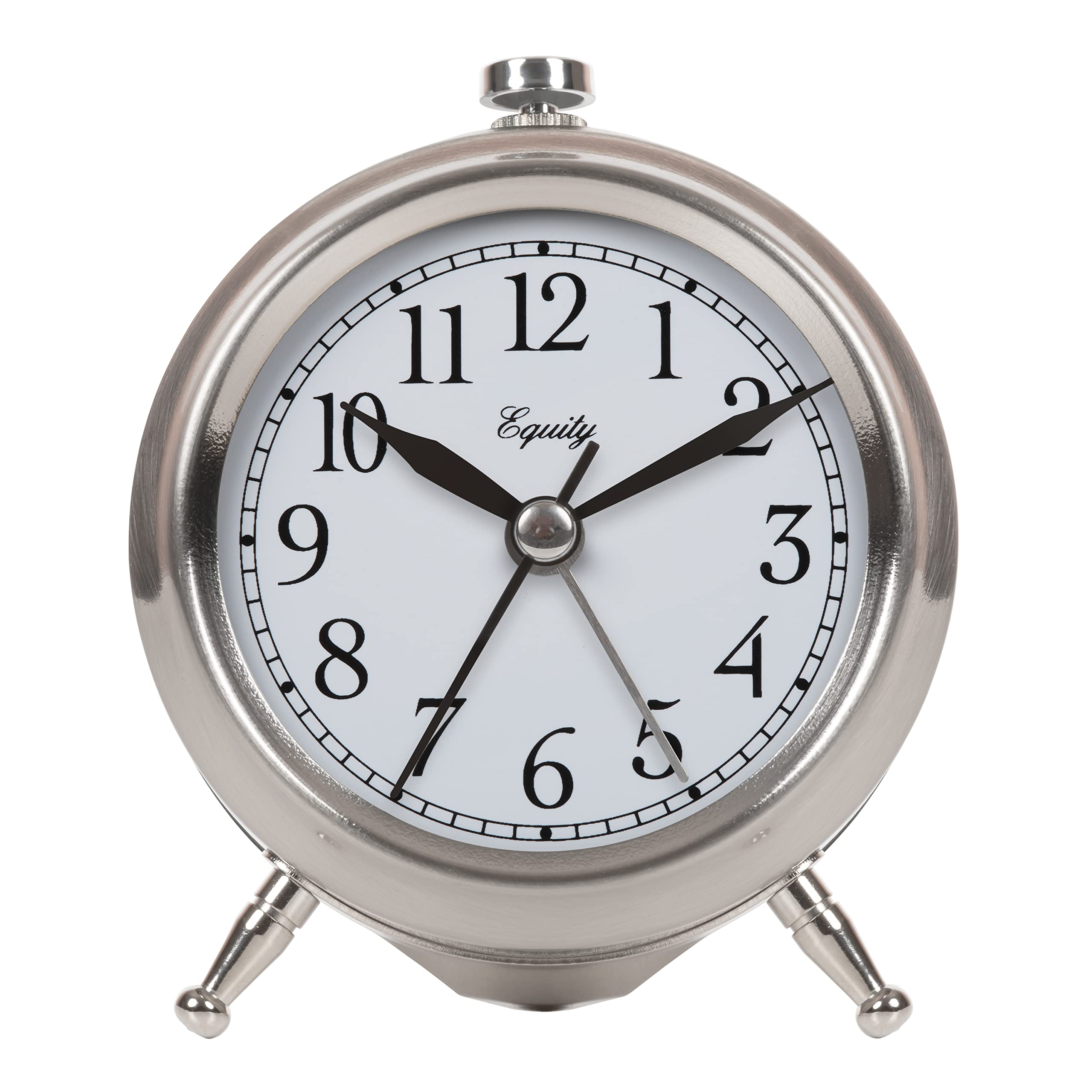 Equity by La Crosse Small Silver Metal Alarm Clock, Pack of 1