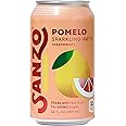 Sanzo Flavored Sparkling Water - Pomelo (Grapefruit) 12-Pack - Carbonated Drink Made with Real Fruit and No Added Sugar - Non-GMO, Gluten-Free & Vegan - 12 Fl Oz Cans – bright, juicy, zesty and subtly sweet.