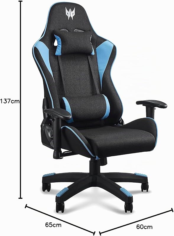 Predator Rift Lite, Silla Gaming Reclinable 155°, con Cojín Lumbar