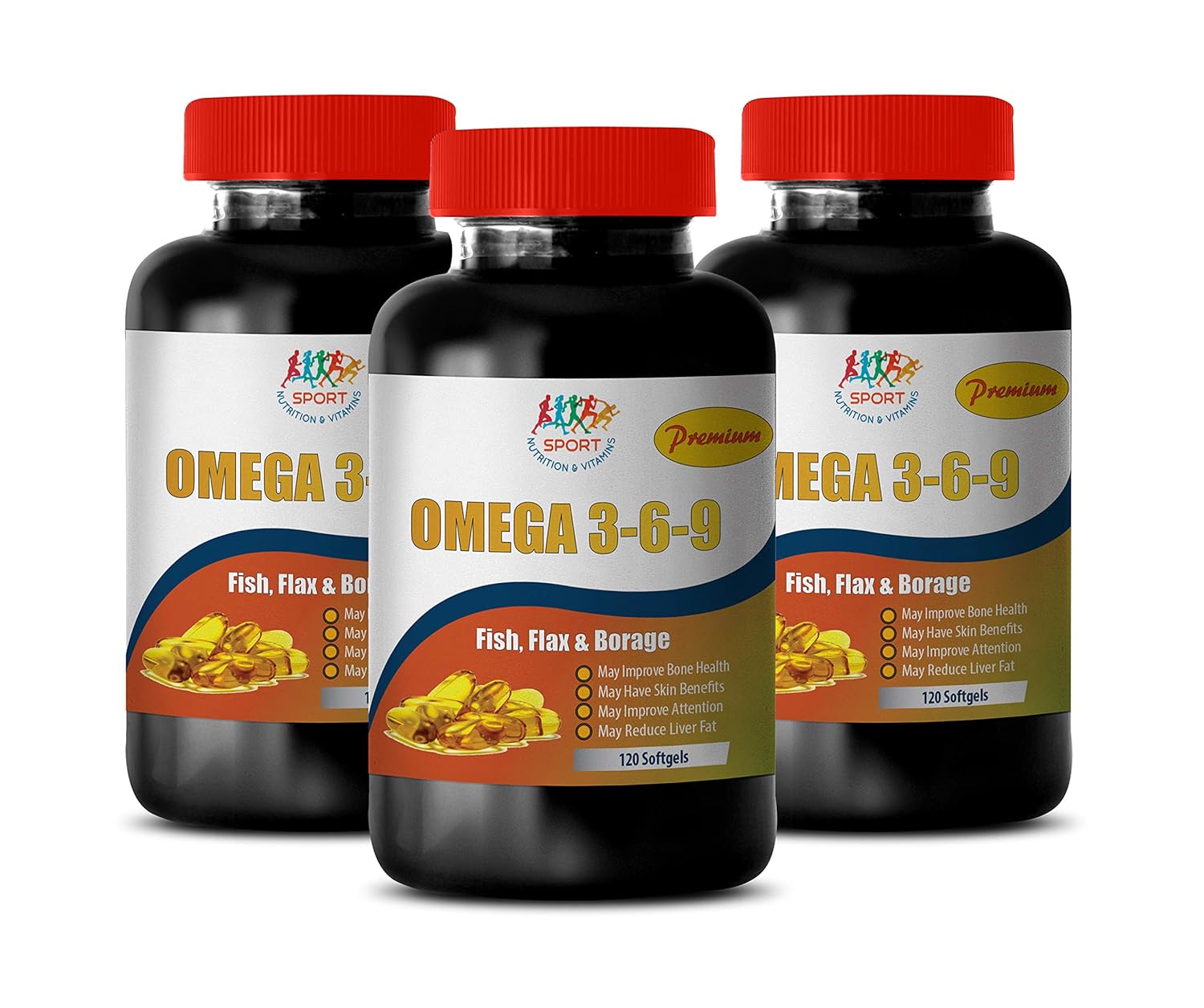 Anti inflammatory multivitamin Omega 3 6 9 Premium (Fish