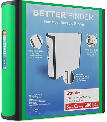 Amazon.com : Staples 895623 Better 3-Inch D 3-Ring View