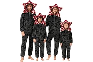 GENERIC D-Demogorgon Onesie Pajamas Adult Fleece Hooded Jumpsuit One Piece Sleepwear S-Strangers Thing Costume Xmas Pjs