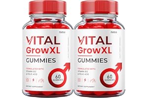 PURVIA (2 Pack) Vital Grow XL Gummies - Official Formula - Vial Grow XL Advanced Strength Formula, Vital Grow XL Reviews, Overall Health Support 1000mg Maximum Strength Wellness Supplement (120 Gummies)
