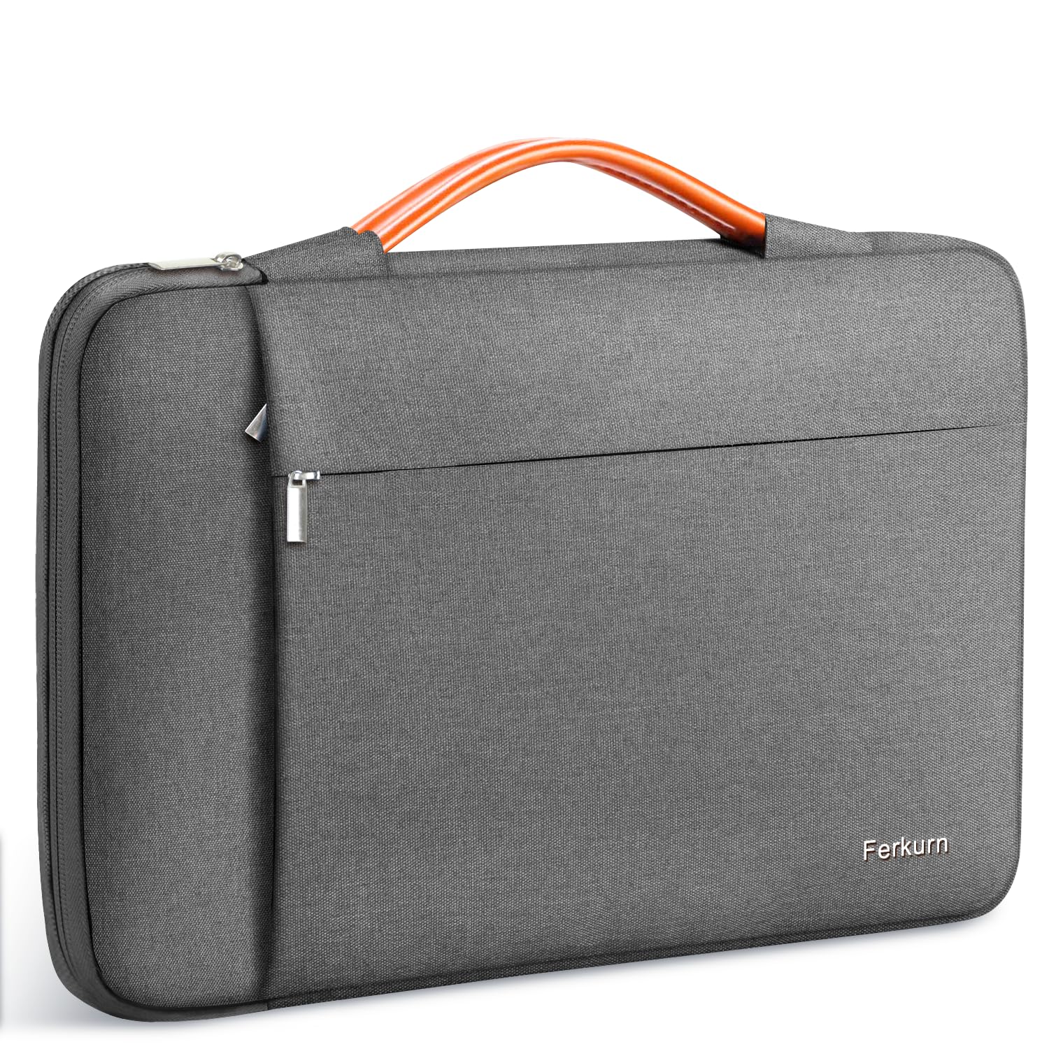 Ferkurn Laptop Sleeve Case 13 13.3 Inch Compatible with 13.6" MacBook Air M3/M2/M1, 13" MacBook Pro M1 M2, 13.5" Surface Book 2 3, Dell XPS, Acer, ASUS, HP, Lenovo, Carrying Computer Cover Bag, Grey