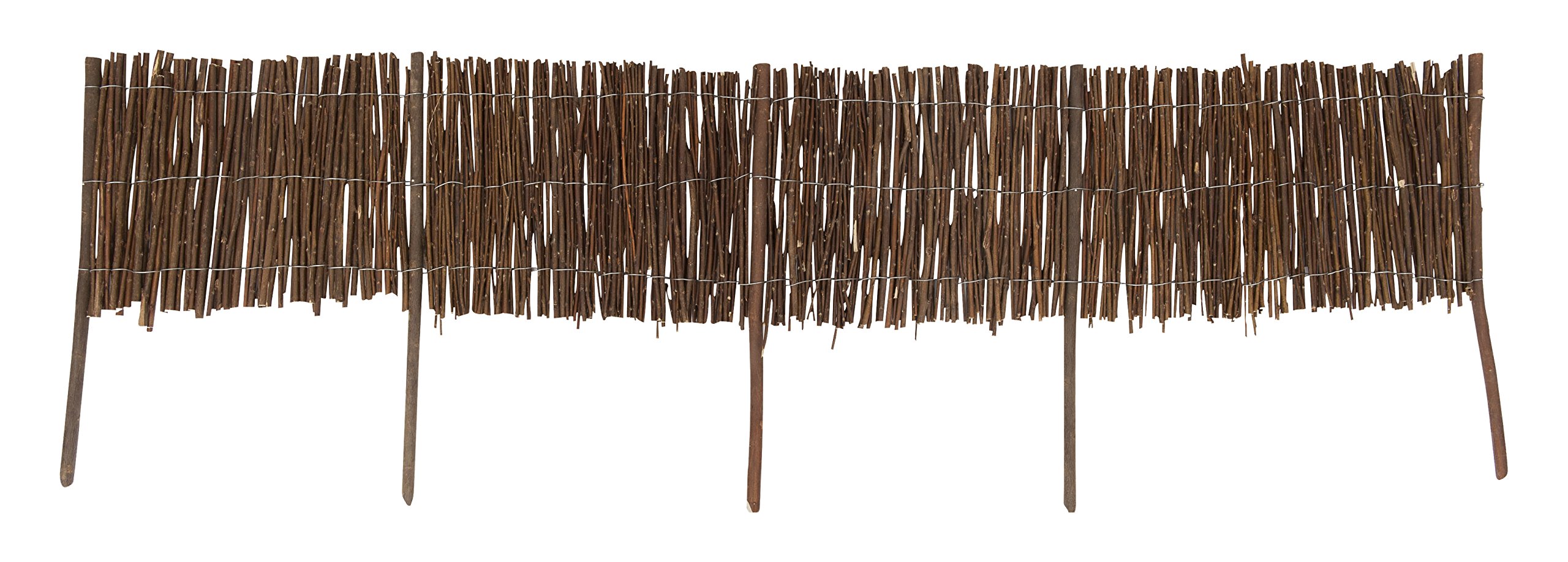 Windhager Willow Edging Roll – 20 x 100 cm – Brown