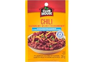 Club House Chili Seasoning Mix, Gluten-Free, No Artificial Colours or Flavours, No MSG Added, Less Salt, Perfect Blend of Spi