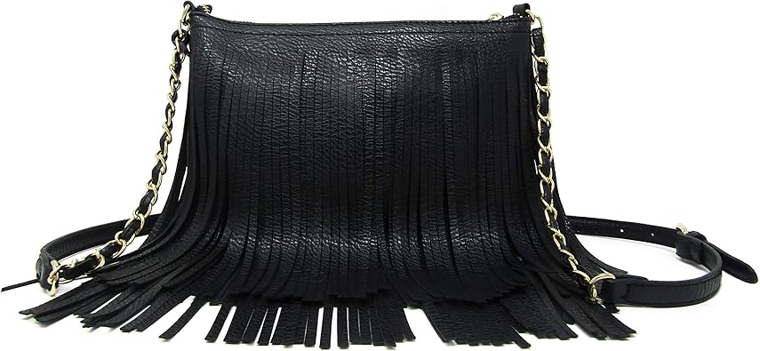 fringed shoulder bag