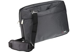 Navitech Black Carry Case/Cover Bag for Portable DVD Players Including The Sylvania 10.1-Inch Dual