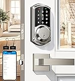 Veise Smart Locks with 2 Lever Handle Set, App