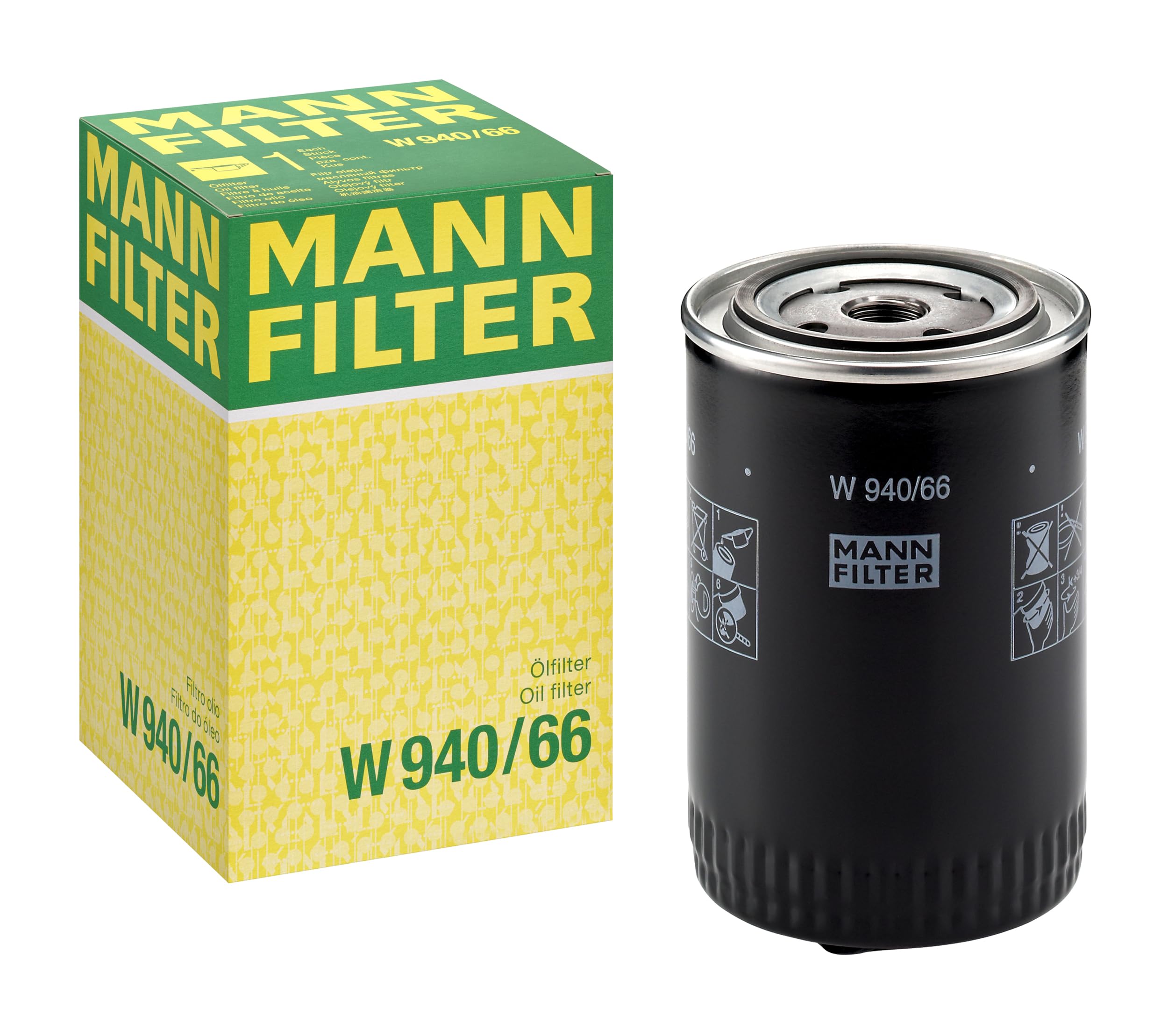 MANN-FILTER W 940/66 Oil Filter - for Cars + Transporters