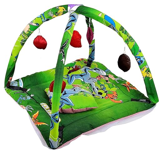 Feathers-NatureS Touch Play Gym Cum Mosquito Net By Sr Exims (0-6Months)