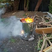 Apollo Gardening 90L Galvanised Metal Incinerator: Amazon ...