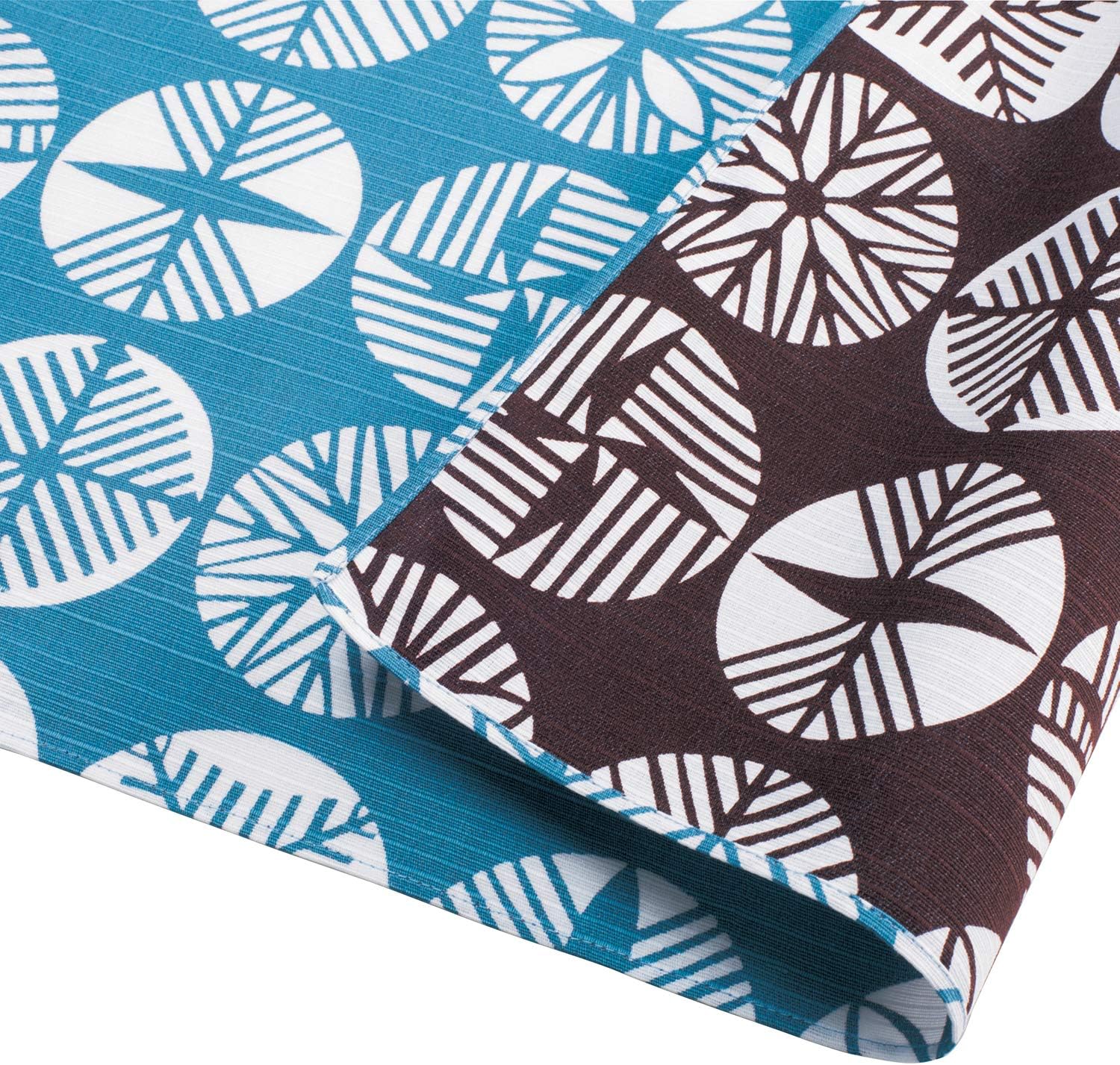 Musubi Furoshiki Packaging Cloth 104 cm Pine Turquoise/Brown