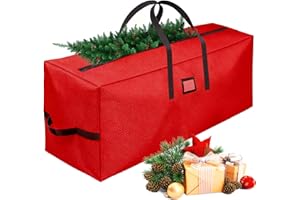 Christmas Tree Bag - Waterproof Heavy Duty Oxford Fabric Bag with Reinforced Handles & Durable Zipper, Fits 7.5ft Holiday Tre