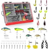 MadBite by KastKing Compact Fishing Tackle Kit for Bass Trout Panfish | All-in-One Kit, 19 Proven Rigs, Watertight Tackle Box, Corrosion-Resistant Components, Fishing Gear Set
