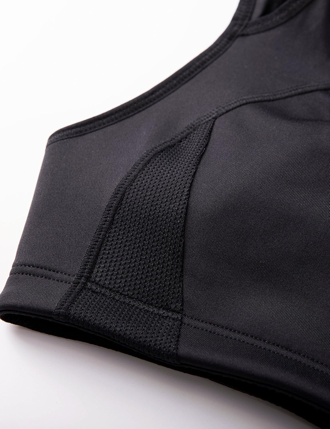 SYROKAN Women's Workout Sports Bra High Impact Support Bounce Control Wirefree Mesh Racerback Top at  Women’s Clothing store