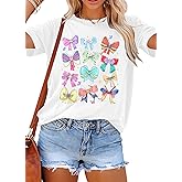 Magical Shirt Women Magic Kingdom Princess Shirts Oversized Cute Ribbons and Bows Shirt Family Holiday Vacation Tee Tops