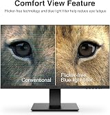 KOORUI 27 Inch FHD 1080P 100Hz VA Gaming Monitor 99% sRGB HDMI VGA Eye Care view 5