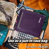 Gonex 80L Foldable Duffle Bag Shoes Compartment Purple view 6