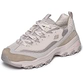 Skechers Womens D'Lites Modern Classic | Air-Cooled Memory Foam Insole, Cushioned midsole with flexible outsole, Sporty fashion sneaker with a lace-up front