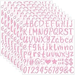648 PCS Letter Stickers Glitter Alphabet Stickers