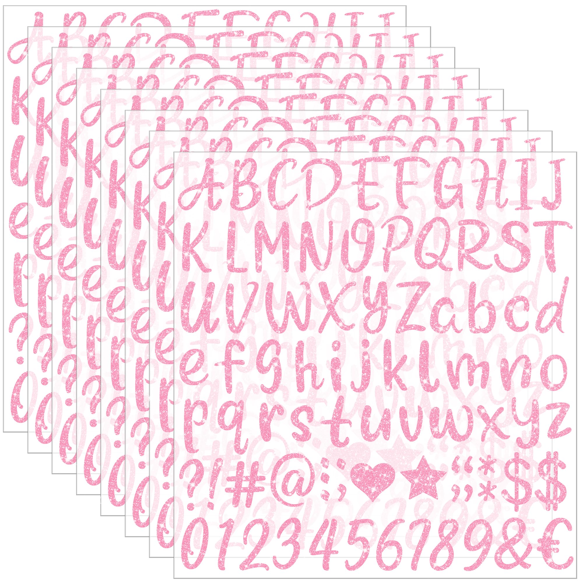 648 PCS Letter Stickers Glitter Alphabet Stickers