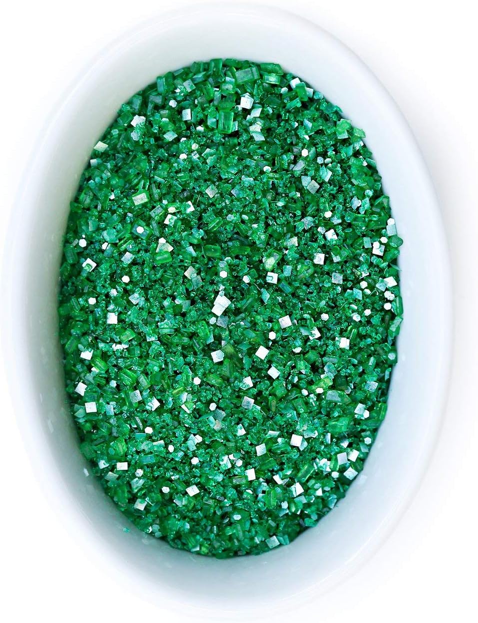 Bakery Bling™ Emerald Green Glittery Sugar™ Sprinkles - 100% Edible Glitter for Baking, Cake Decorating, Cupcakes, Cookies & Drinks | Nut-Free, Kosher, Dairy-Free | 3 oz