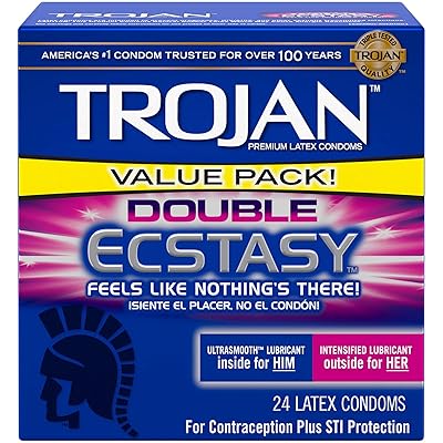 Buy Trojan Condoms Double Ecstasy Lubricated at Ubuy Nigeria