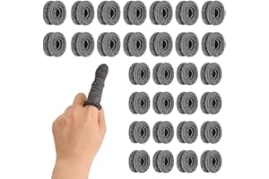 Kioiner 30 Pcs Finger Bandages, Elastic Finger Bandage Tubular Cotton Finger Protector Finger Cots Reusable Finger Protector 