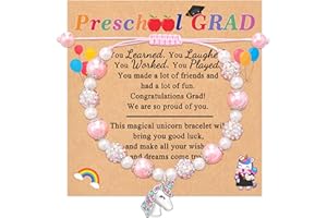 Shonyin Back to School Gifts for Girls Unicorn Gifts for Girls Unicorn Bracelet for Daughter Granddaughter Niece Little Siste