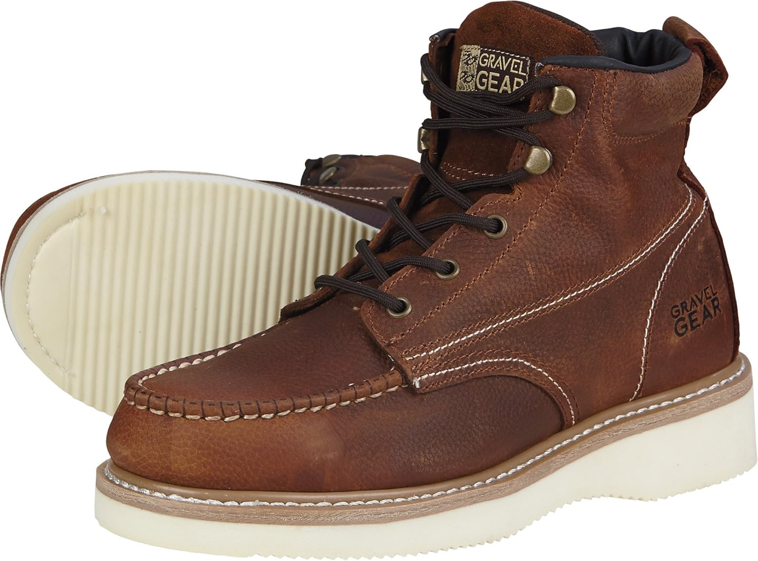 Amazon Com Gravel Gear 6in Moc Toe Wedge Boot Industrial