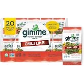 Gimme Seaweed Organic Roasted Seaweed Snack, Chili Lime 5g, 0.17oz 20 Count