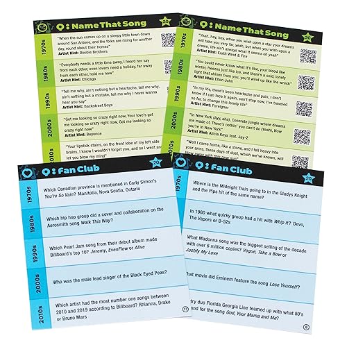 Music Trivia Games SongFest! Music Trivia Party Game - QR Code Audio ...