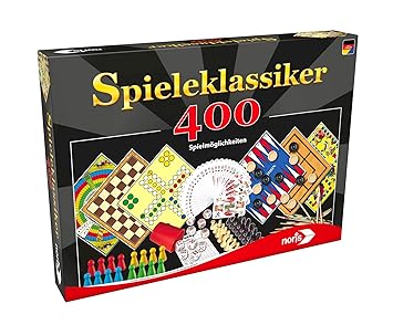 noris 606111688 Spieleklassiker mit 400 Spielmöglichkeiten