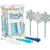 Candy Envy - Frozen Ice Rock Candy Sugar Sticks - 18 Individually Wrapped Party Treats & 3 Wands