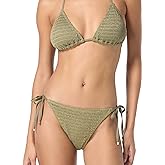 Michael Kors Womens Crochet String Tie Bikini Bottom