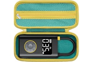 WANAIHA Case for Evercade EXP-R Retro Gaming Handheld Console, Case Compatible with Fanttik x9 Pro/Fanttik x8 apex tire inflator (Yellow)