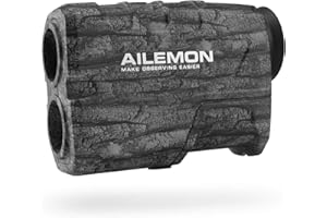 AILEMON 6X Laser Range Finder Rechargeable for Golf Hunting Bow Rangefinder Distance Measuring Outdoor Wild 650/1200Y with Slop Flaglock High-Precision Continuous Scan